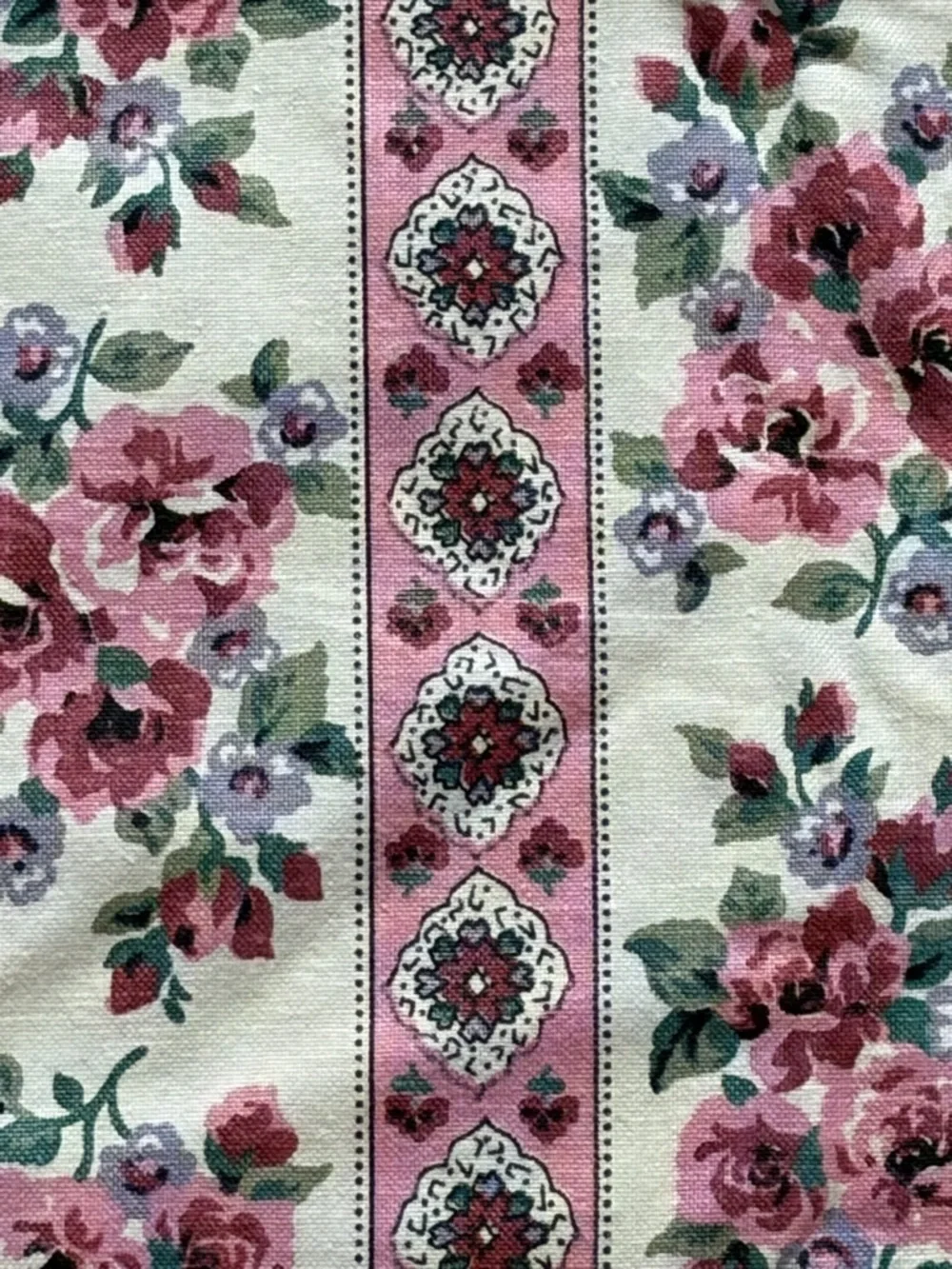 Vintage Cranston Print WorksFloral Cottagecore Pink Grannycore Fabric 43x118”